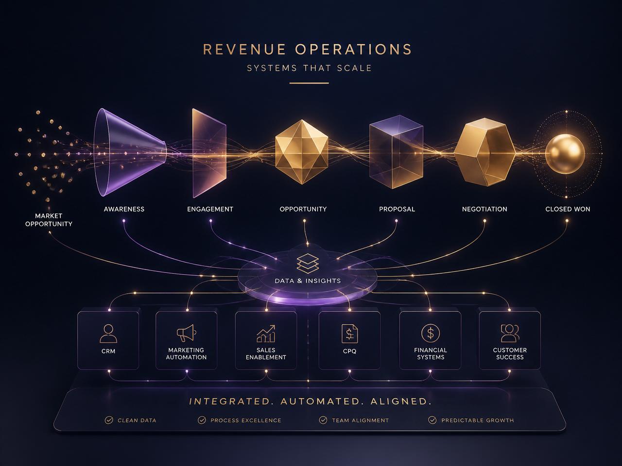 Revenue operations systems diagram